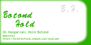 botond hold business card